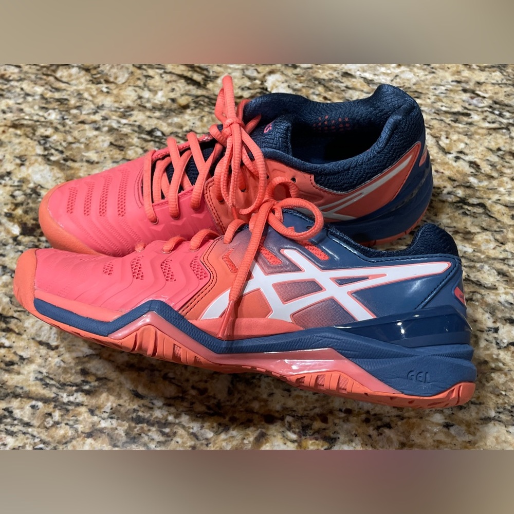 ASICS Gel-Resolution 7 Womens Tennis Shoes E751Y Trainers/Running shoes sz 7 1/2